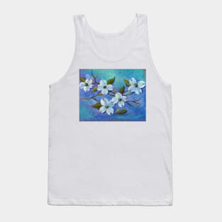 white dogwood flowers Tank Top